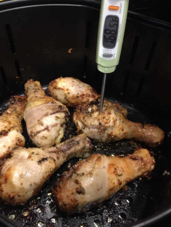 Parmesan Garlic Chicken Drumsticks (Air Fryer) The Recipe Bandit