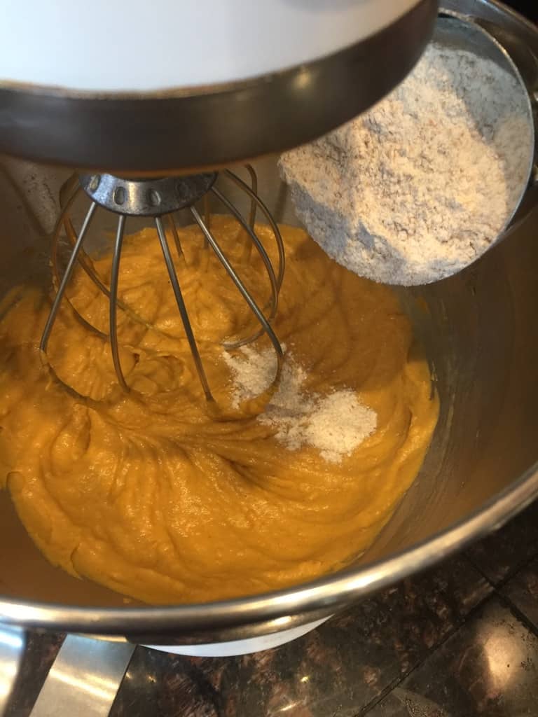 Making Peanut Butter Pumpkin Dog Treats