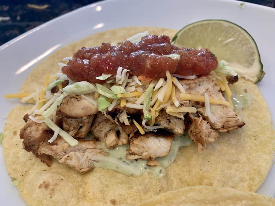 Mexican Grilled Chicken Street Tacos