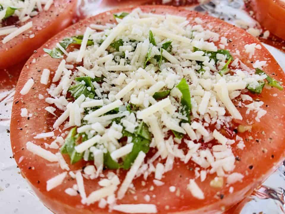 Parmesan & Basil Tomato Rounds