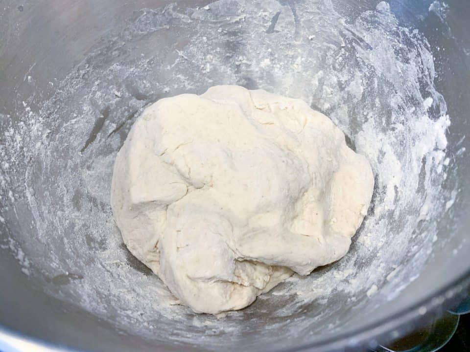 Picture of dough in mixing bowl
