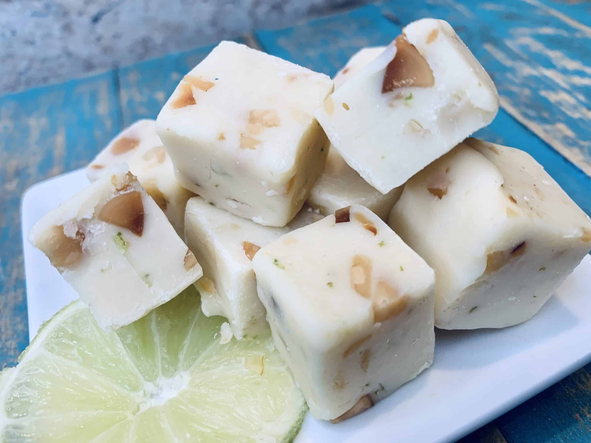 Toasted Macadamia Nut Lime Fudge ~ The Recipe Bandit