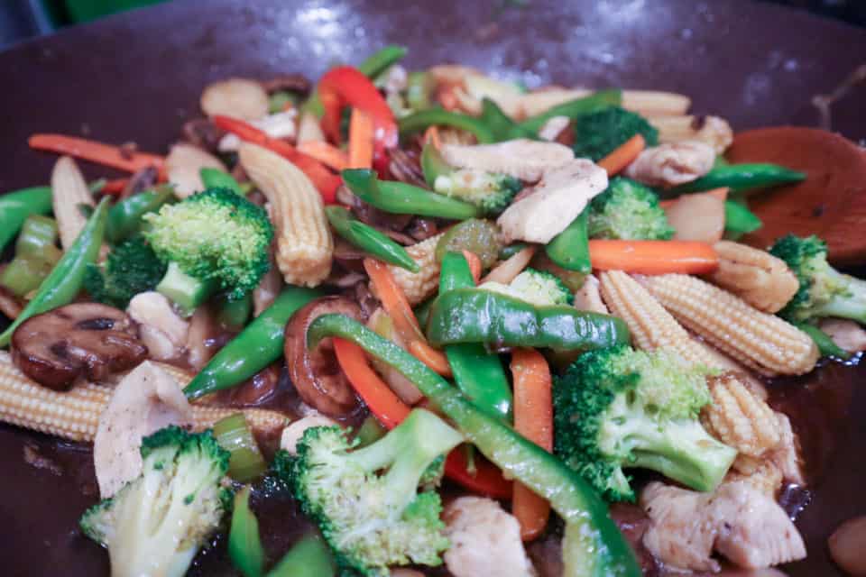 Finished Quick & Easy Stir Fry, before plating.