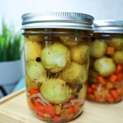 Small Batch Pickled Brussels Sprouts