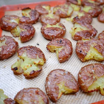 Broiled Smashed Baby Potatoes