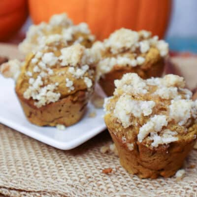 Pumpkin Pecan Streusel Muffins