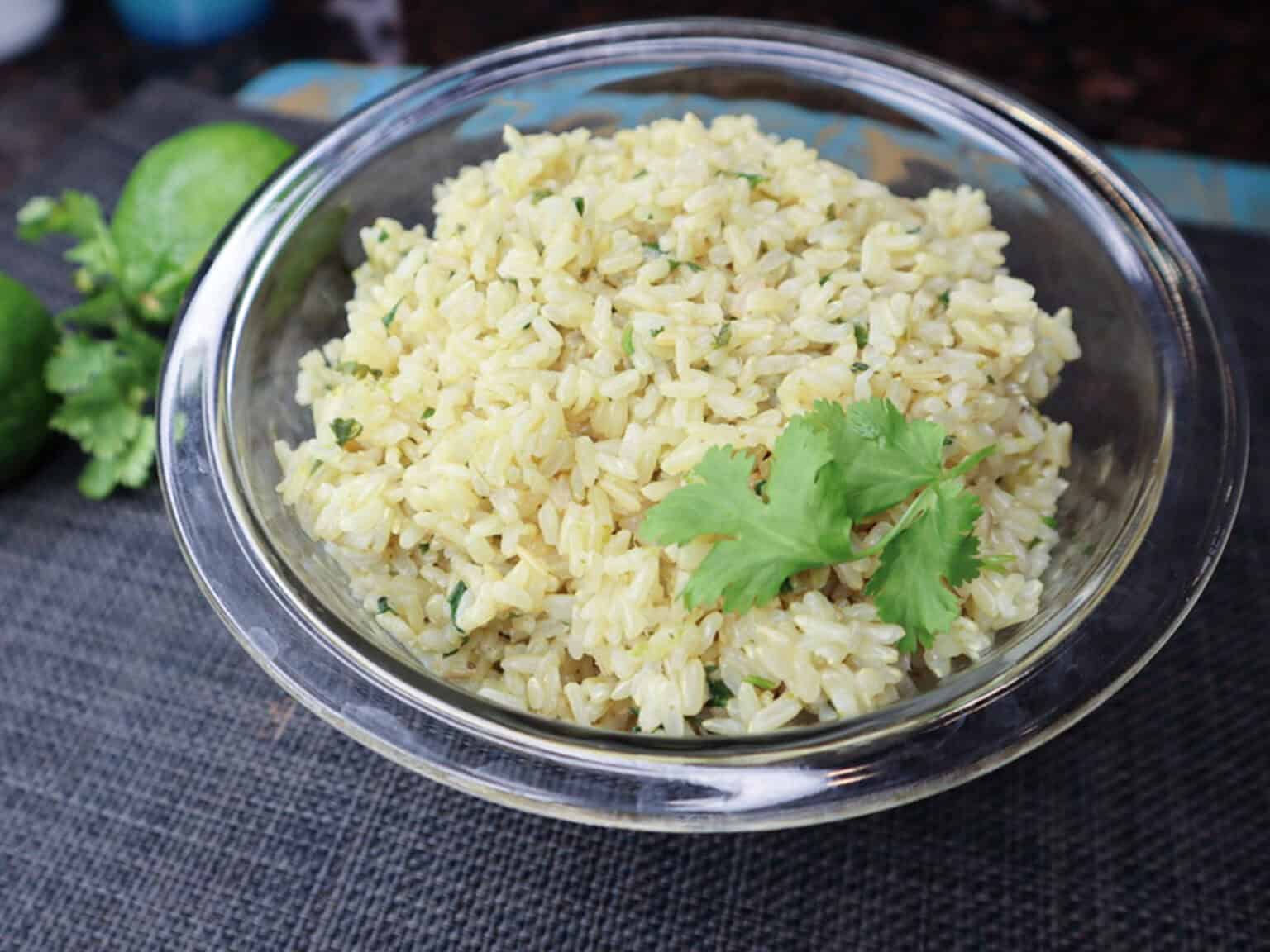 Five Minute Cilantro Lime Rice ~ The Recipe Bandit