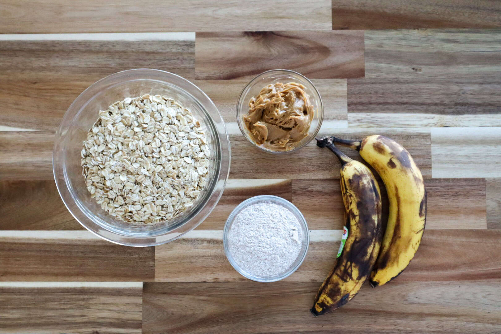 View of Homemade Peanut Butter & Banana Dog Treats ~ The Recipe Bandit
